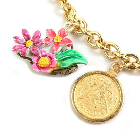 Dolce & Gabbana Women's Chain Belt in Gold and Multicolor Metal (r10832a) - Picture 2 of 5